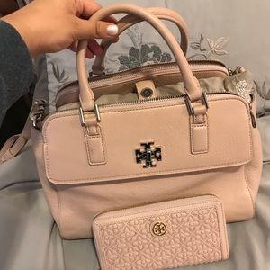 Tory Burch big light pink purse